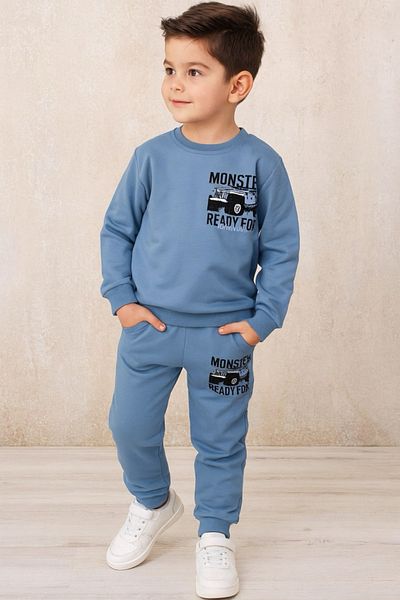 KGN GİYİM Team Boy's Bottom Top Tracksuit Set