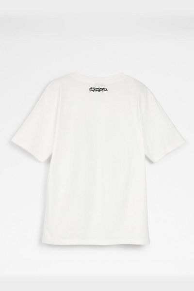 Aldo Tgoodman02 - Unisex White Scribble Pattern T-Shirt