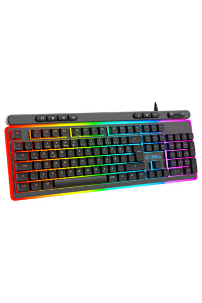 Claw's Nova K1 360° Özelleştirilebilir Rgb & Yazılımlı Full Membran 104+7 Tuş...
