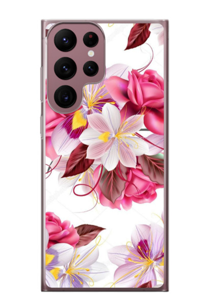 Atlas Εξατομικευμένη θήκη για Samsung Galaxy S22 Ultra, μοντέλο Flowers #4, S...