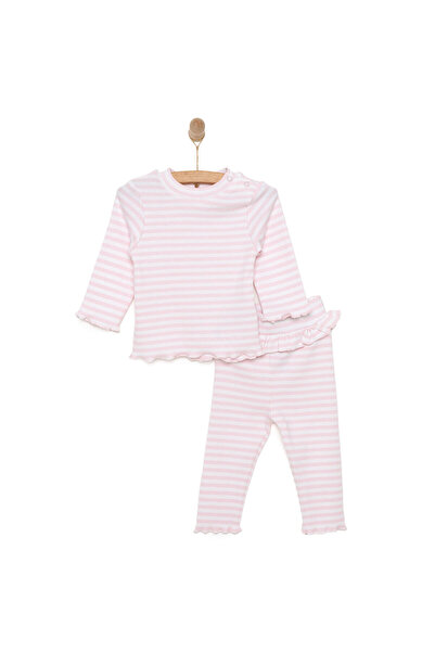 ebebek Hello Baby HelloBaby Yenidoğan Çizgili Unisex Sweatshirt-Patiksiz Alt ...