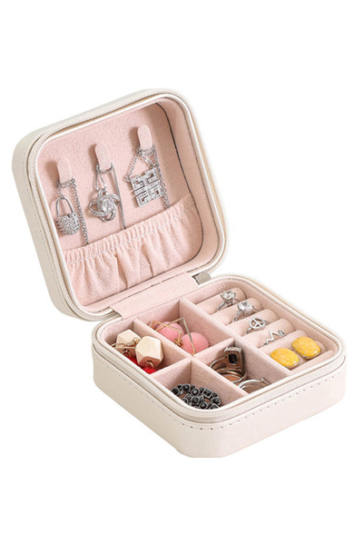 co arma صناديق مجوهرات للقلائد والاقراط والاقراط، صندوق مجوهرات صغير محمول