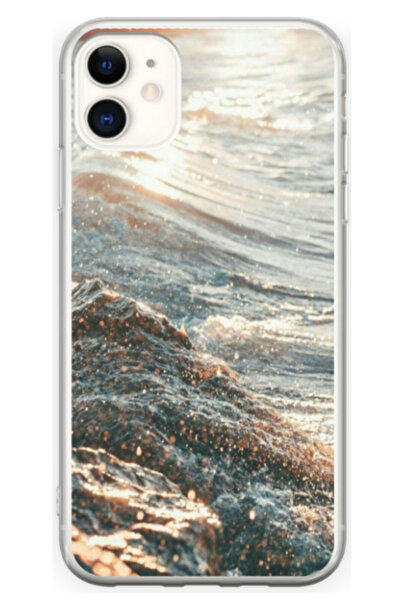 Atlas Husa personalizata pentru Apple iPhone 12, model Ocean Water #1 , S1D1M...