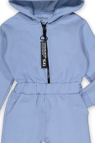 Divonette Unisex Zippered Thick Children's Jumpsuit with Ear Detail - Children's Clothing