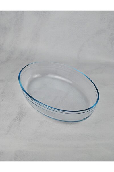 Qualitev Borcam Premium Tray Oven Tray Oval 30 X 21 cm 2.1 Liter - 1 Piece
