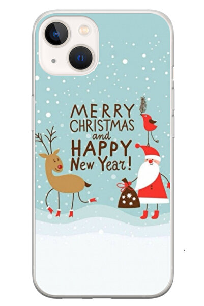 Atlas Husa personalizata pentru Apple iPhone 14 Plus, model Happy Christmas and New Year, S1D1M0047