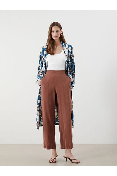LC Waikiki New Season Women's Modal Blend Trousers with Elastic Waist - S5Qi36Z8