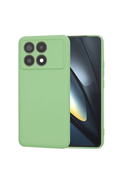Sybero Husă de protecție pentru Xiaomi Poco F6 Pro / J70, pânză, mentă (verde...