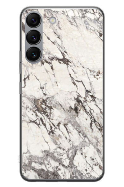 Atlas Husa personalizata pentru Samsung Galaxy S23 Plus, model White Marble, S1D1M0325