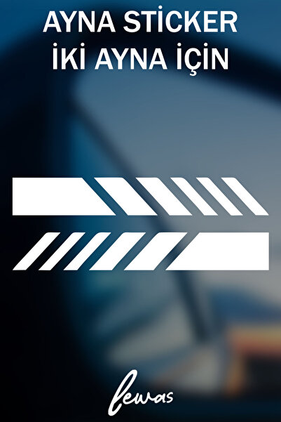 levvas ملصق شريط مرآة جانبية للسيارة ملصق زجاجي للدراجات النارية (قطعتان) 2,5...