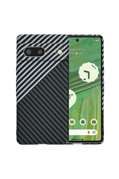 Tim High Protection Case for Google Pixel 7, Timacontech, U37, Hard Plastic, Stealth Titanium Grey