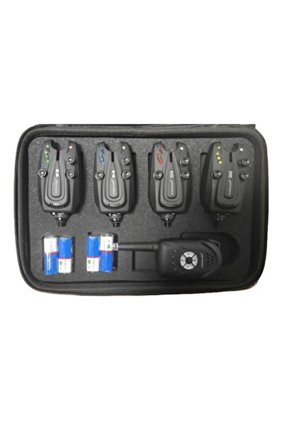 prokarpfishing Set 4 alarme de pescuit cu stație WindBlade, 22 de baterii inc...