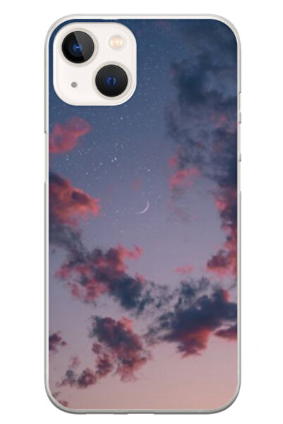 Atlas Husa personalizata pentru Apple iPhone 13 Mini, model Moody Sky, S1D1M0146