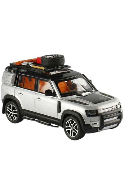 Toybox Land Rover Defender Car Model Alloy Diecast Metal SUV Toy Car Model Simulation Vehicles Toys For Chi