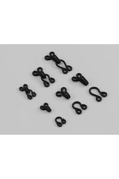 karantuhafiye Clip / Knitted Clip / Knitted Hook / 10 pairs / No. 3 Black