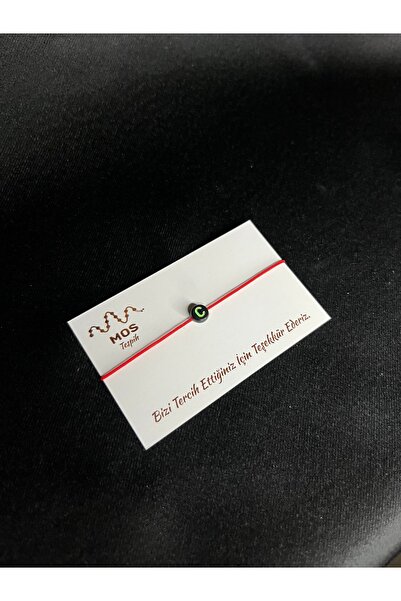 Mos Tespih سوار الحظ بحبل قابل للتعديل على شكل حرف C