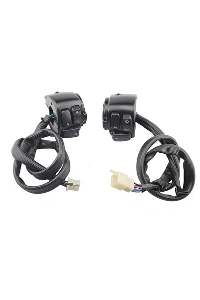 EVO MOTORS Comenzi Pornire Bloc Lumini Ghidon 25mm Cafe Race Custom Bobber