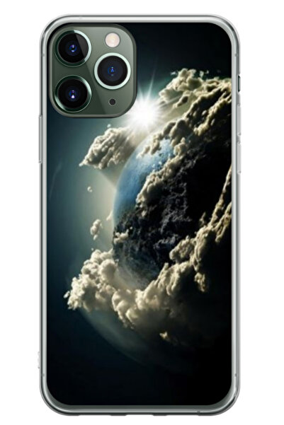 Atlas Husa personalizata pentru Apple iPhone 12 Pro, model Cloudy Earth, S1D1...