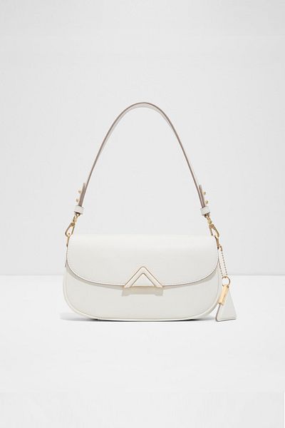 Aldo Luxeshoulder - Women's White Double Handle Magnet Closure Medium Size Bag