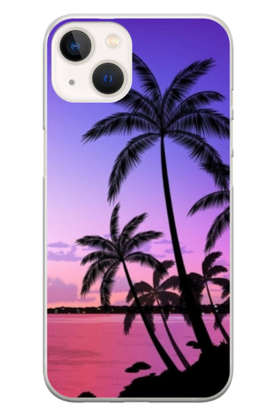 Atlas Husa personalizata pentru Apple iPhone 13 Mini, model Beach View #2, S1...