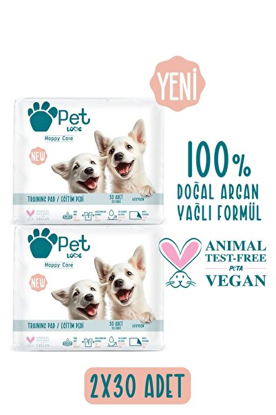 Pet Love Kediler Ve Köpekler Için Tuvalet Eğitim Pedi 2x30 Adetİ HEDİYESİZ