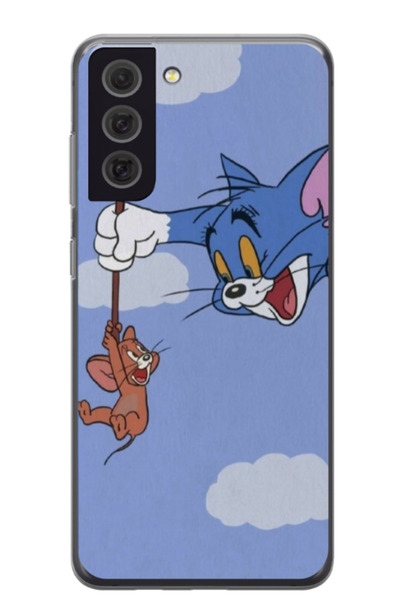 Atlas Husa personalizata pentru Samsung Galaxy S21 FE, model Tom and Jerry #1...