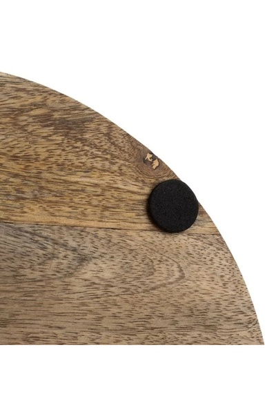 divendi-ro Sweets holder, 2 levels, wood and metal, diameter 25cm, brown