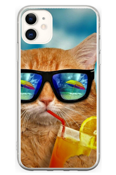 Atlas Husa personalizata pentru Apple iPhone 12 Mini, model Cool Cat, S1D1M0031
