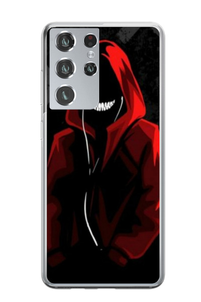 Atlas Προσαρμοσμένη θήκη για Samsung Galaxy S21 Ultra, μοντέλο Evil Hoodie Ma...