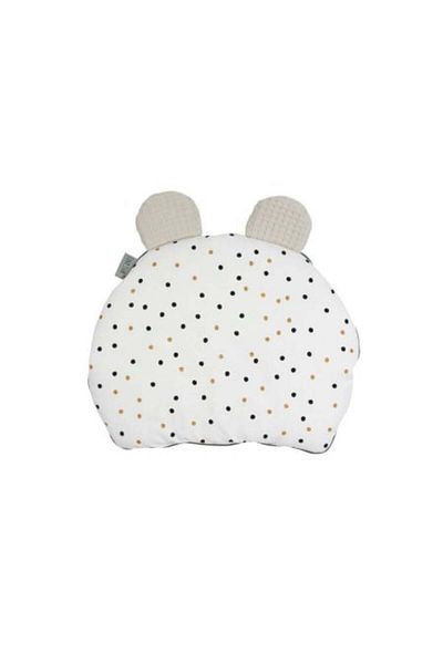 NO BRAND Flat pillow with ears for babies, 35 x 28 cm, Tiny Star, Sweet Confetti & Beige
