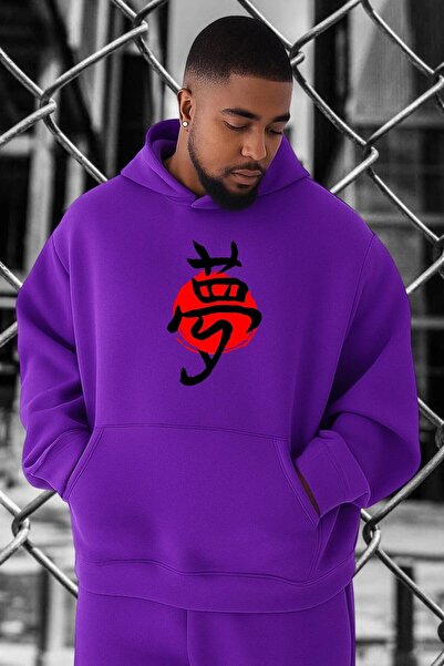 DM DOLCE MORE Hanorac supradimensionat cu imprimeu oriental îndepărtat