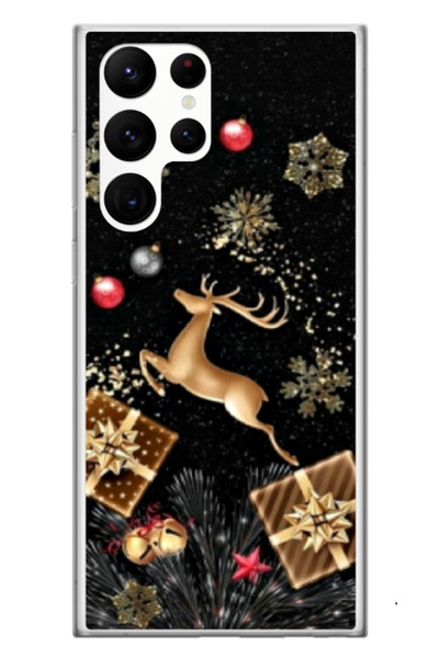 Atlas Персонализиран калъф за Samsung Galaxy S23 Ultra, модел Reindeer #2, S1...