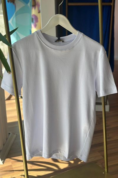Unique Boutique White 100% Cotton T-shirt