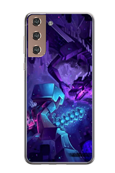 Atlas Husa personalizata pentru Samsung Galaxy S21 Plus, model Ender Dragon, ...