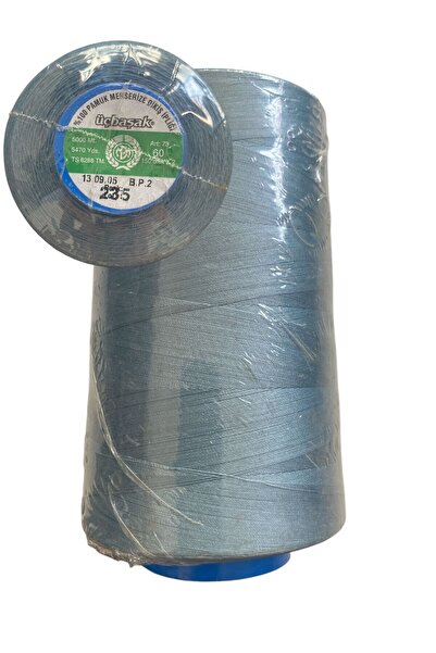 BİGÜMEX Three-Prong Sewing Thread 60No Mercerized Cotton Thread 5000m 1Pcs