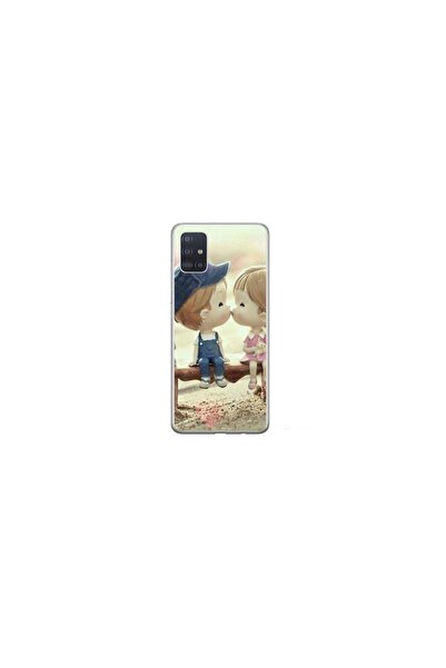 Atlas Husa personalizata HQ Print 360 de grad pentru Samsung Galaxy A51, Kiss...
