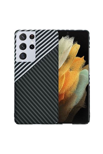 Tim High-Protection Case for Samsung Galaxy S21 Ultra 5G, Timacontech, U43, Hard Plastic, Stealth Titani