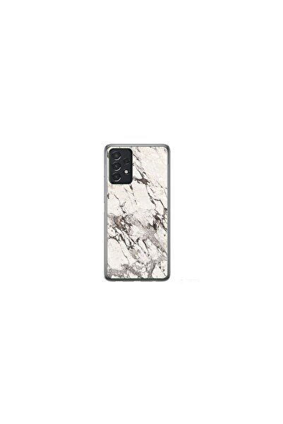Atlas Husa personalizata si Folie de Silicon pentru Samsung Galaxy A73, model White Marble, S1D1M0325