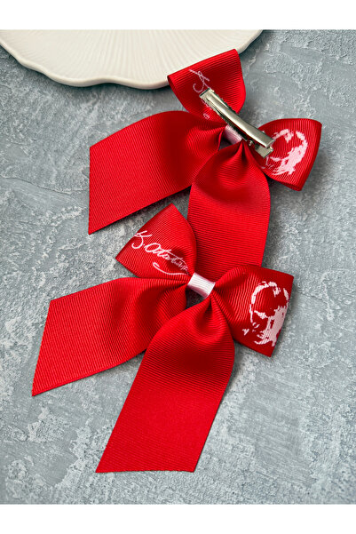 Tgc Aksesuar Atatürk İmzalı Özel Gün 2 Adet Fiyonk Pens Toka