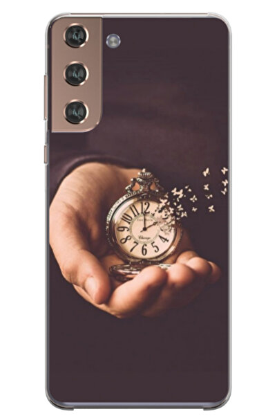 Atlas Персонализиран калъф за Samsung Galaxy S22 Plus, модел Time Flies #1, S...