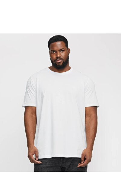 Jack & Jones Μπλουζάκι με λογότυπο και λαιμόκοψη ποδηλάτου - Υπερμεγέθη