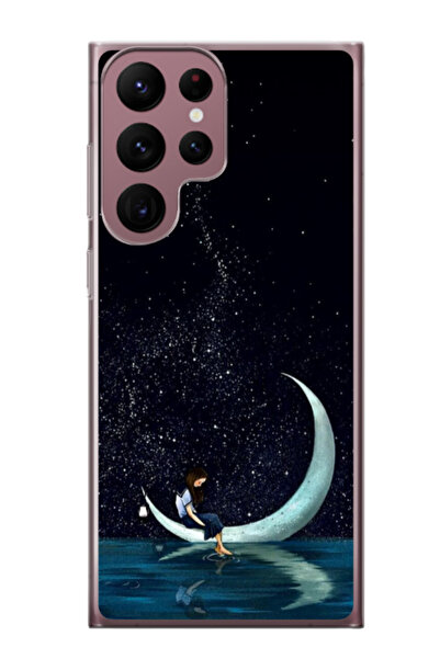 Atlas Εξατομικευμένη θήκη για Samsung Galaxy S22 Ultra, μοντέλο Moon Fishing,...