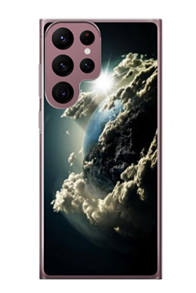 Atlas Εξατομικευμένη θήκη για Samsung Galaxy S22 Ultra, μοντέλο Cloudy Earth,...