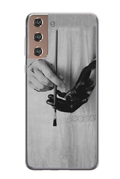 Atlas Husa personalizata pentru Samsung Galaxy S21 Plus, model Black Paint, S...