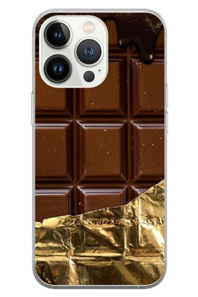 Atlas Personalized HQ Print Case and Silicone Film for iPhone 15 Pro, Chocolate, S1D1M0272
