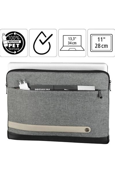 Hama Laptop Sleeve 196602 Terra, 13.3" (Gray)