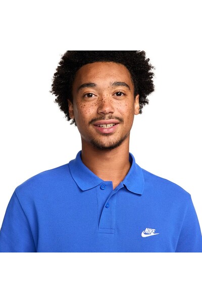 Nike Club Чоловіча синя повсякденна футболка з коміром-поло FN3894-480