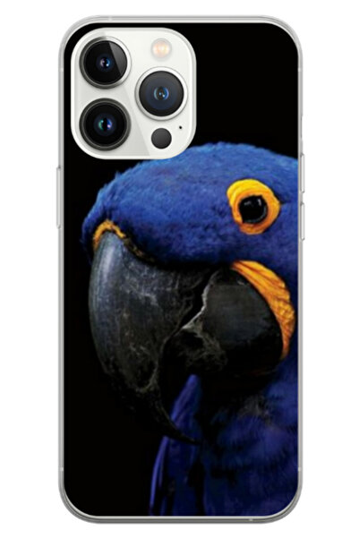 Atlas Husa personalizata HQ Print pentru Apple iPhone 15 Pro Max, Blue Parrot...