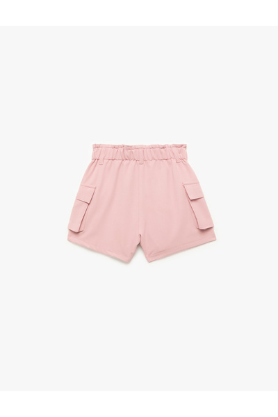 Koton Viscose Blended Elastic Waist Cargo Pocket Shorts