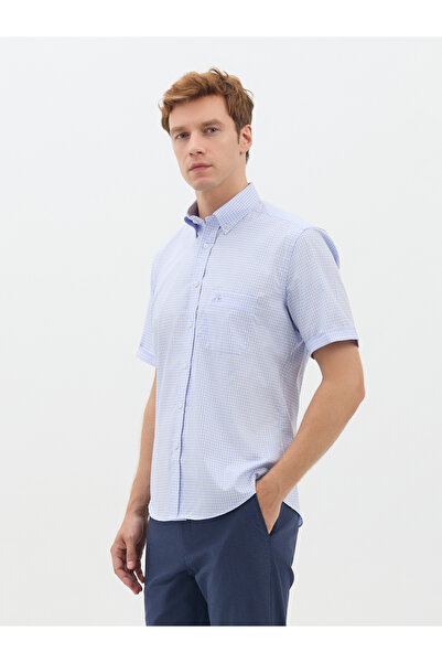 Karaca Erkek Büyük Beden Gömlek-Mavi